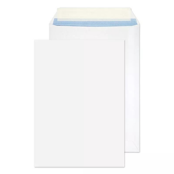 evour A5/C5 Plain Peal & Seal White Pocket, 229 x 162mm