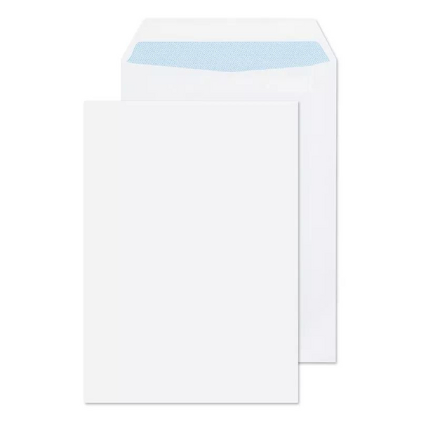 evour A5/C5 Plain Self Seal White Pocket, 229 x 162mm