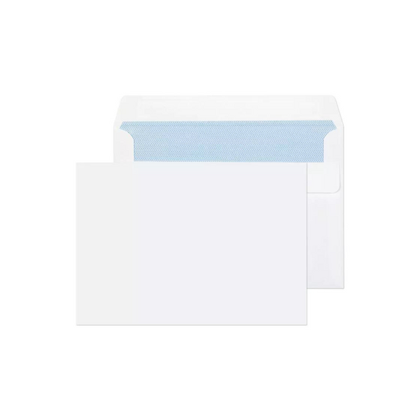 evour A6/C6 Wallet Plain Self Seal White Pocket, 114 x 162mm