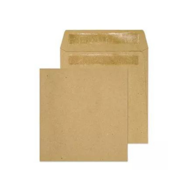 Evour Dinner, Money, Seed Self Seal Manila Brown Envelopes, 108 x 102mm